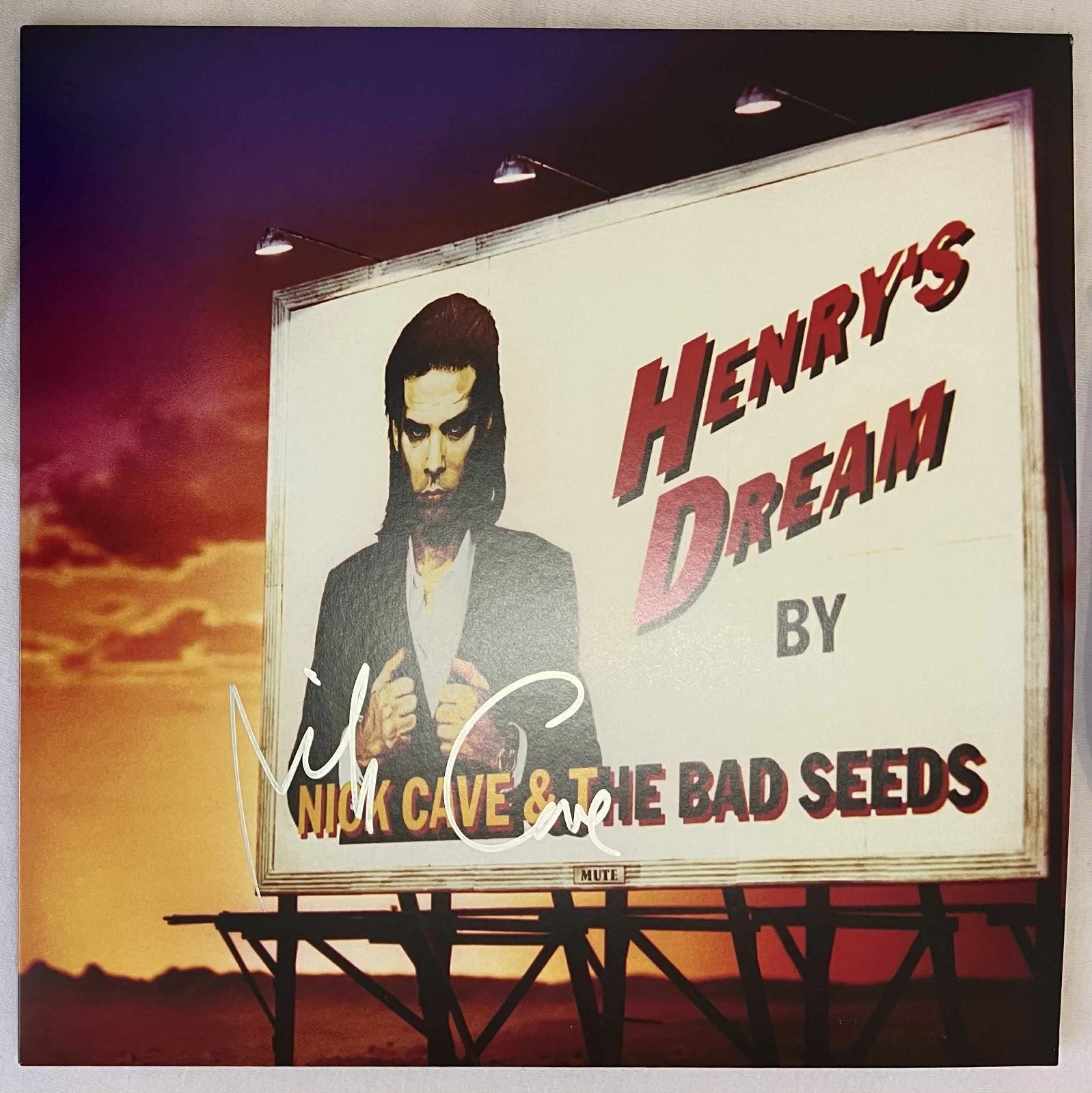 Nick Cave Henry's Dream Autographed Vinyl Record Album LP w/COA, изображение 3
