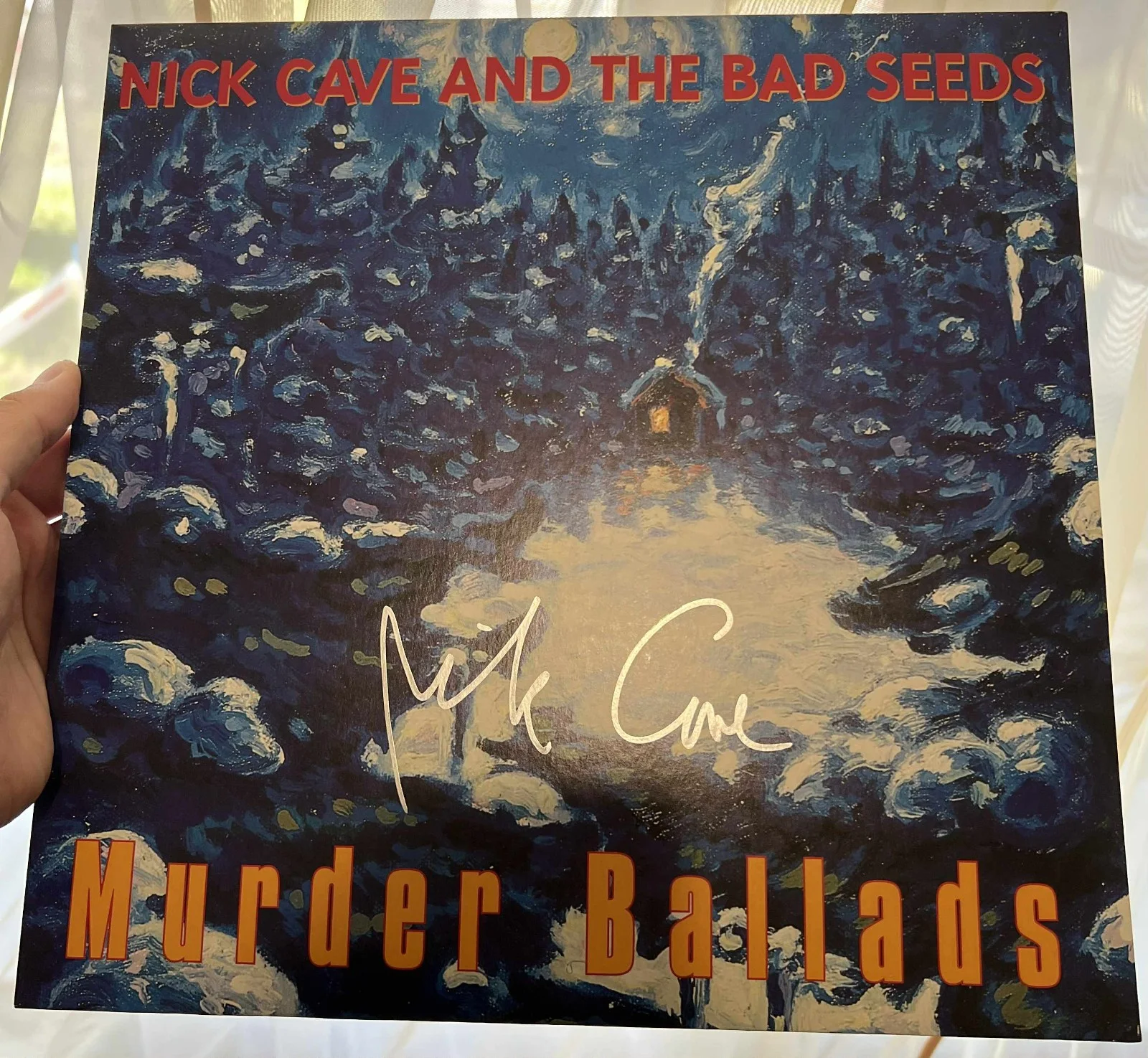 Nick Cave From Murder Ballads Autographed Vinyl Record Album LP w/COA, изображение 3