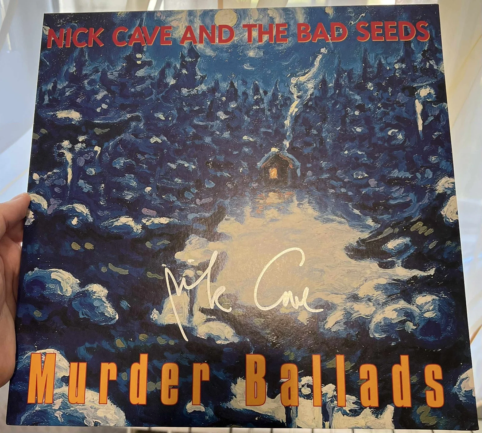 Nick Cave From Murder Ballads Autographed Vinyl Record Album LP w/COA, image 3