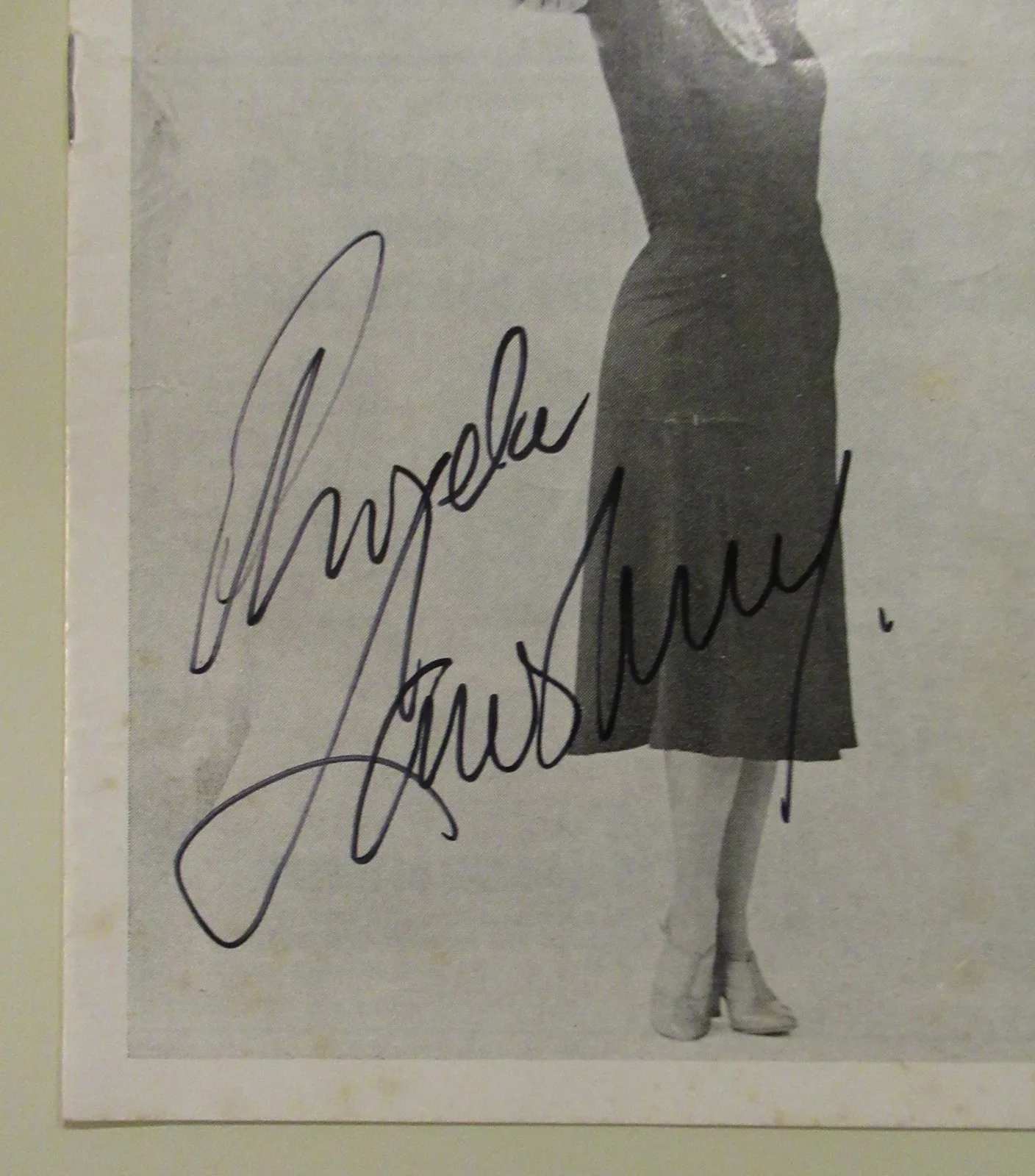ANGELA LANSBURY — ANGELA LANSBURY SIGNED IN PERSON "GYPSY" PLAYBILL SUPER BOLD AUTOGRAPH BROADWAY, image 3