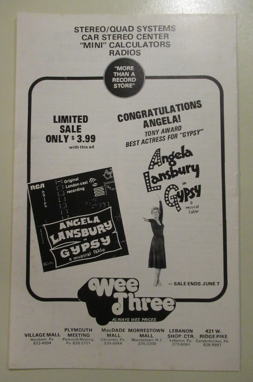 ANGELA LANSBURY — ANGELA LANSBURY SIGNED IN PERSON "GYPSY" PLAYBILL SUPER BOLD AUTOGRAPH BROADWAY, image 4