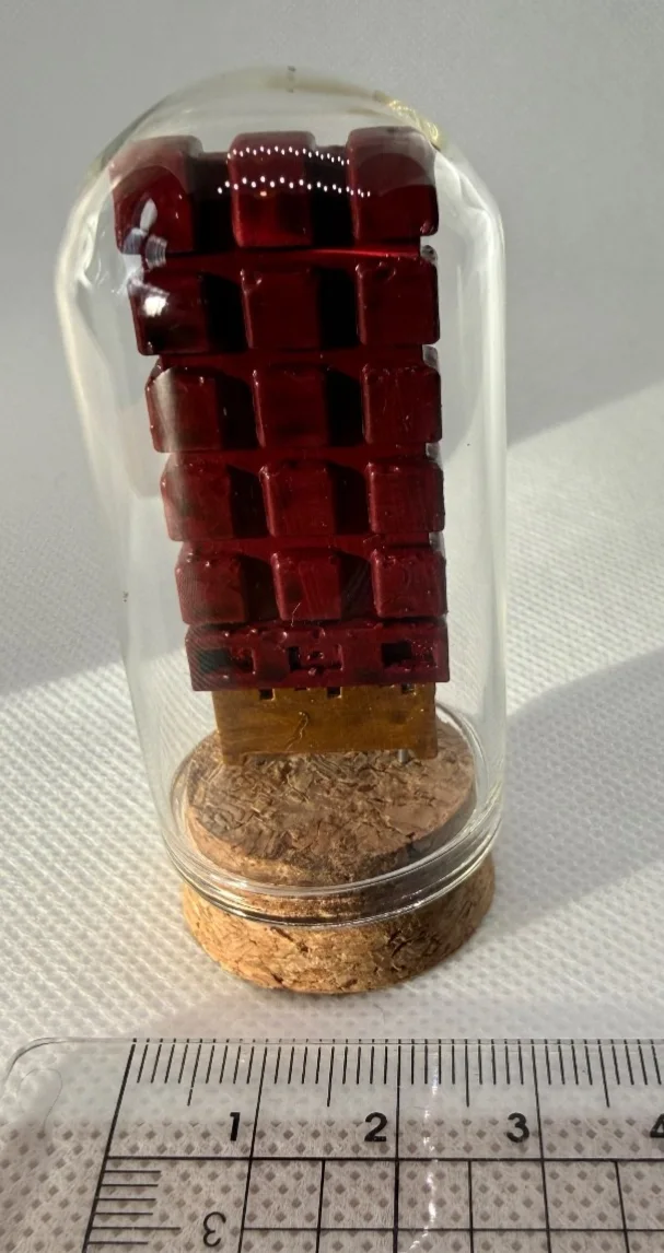 3d Printed Terminator 2 CPU chip 4k resin hand painted glass display - large, image 3