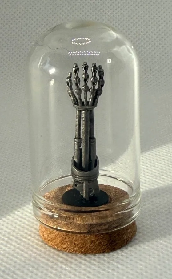 3d Printed Terminator 2 Arm 4k resin hand painted glass display - small, image 3