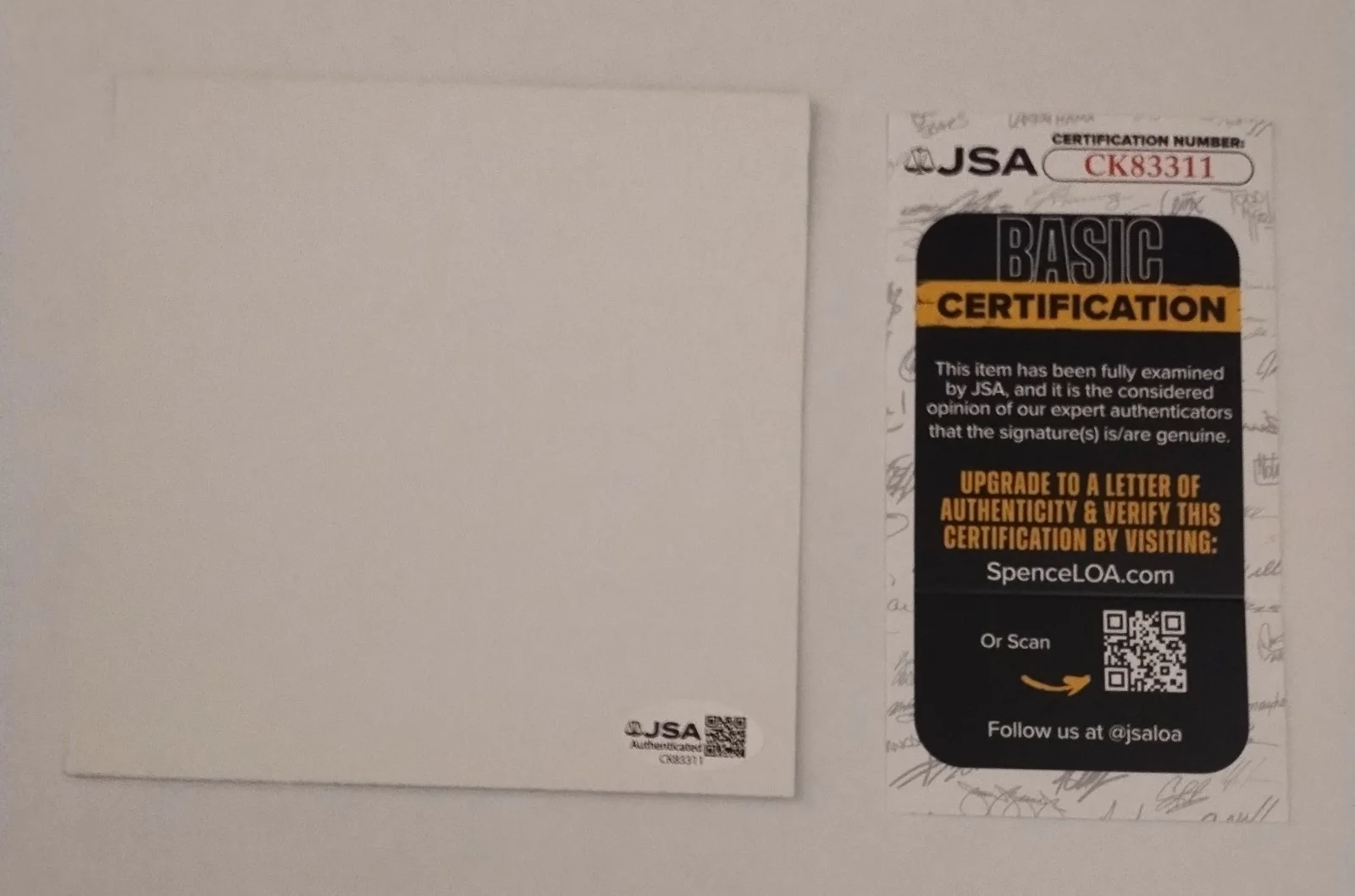SKILLET SIGNED JOHN COOPER PHOTO CARD FIGHT THE FURY SINGER BASS PLAYER COA JSA, изображение 3