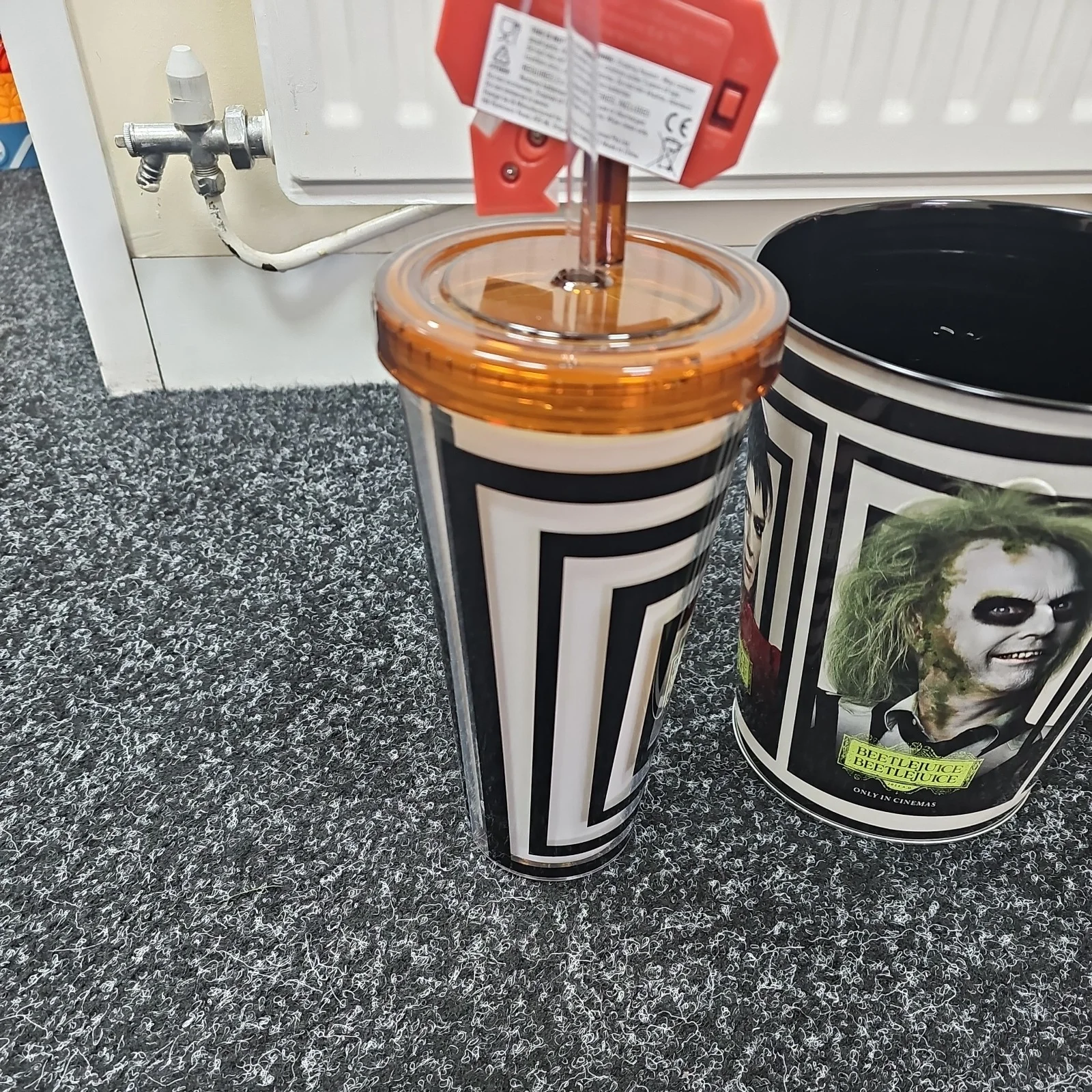 Beetlejuice Beetlejuice Movie Odeon Cinema Popcorn Bucket & Light-up Cup & tag, изображение 5