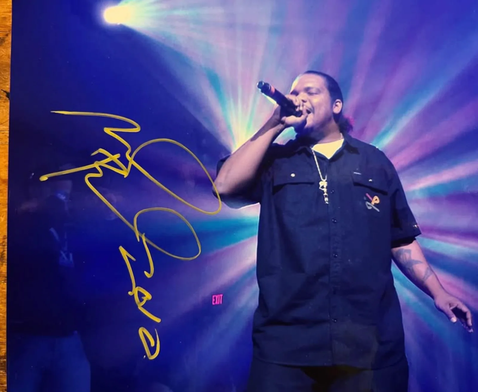 WISH BONE AUTOGRAPHED PHOTO BONE THUGS N HARMONY AUTHENTIC RAP AUTOGRAPH COA, image 2