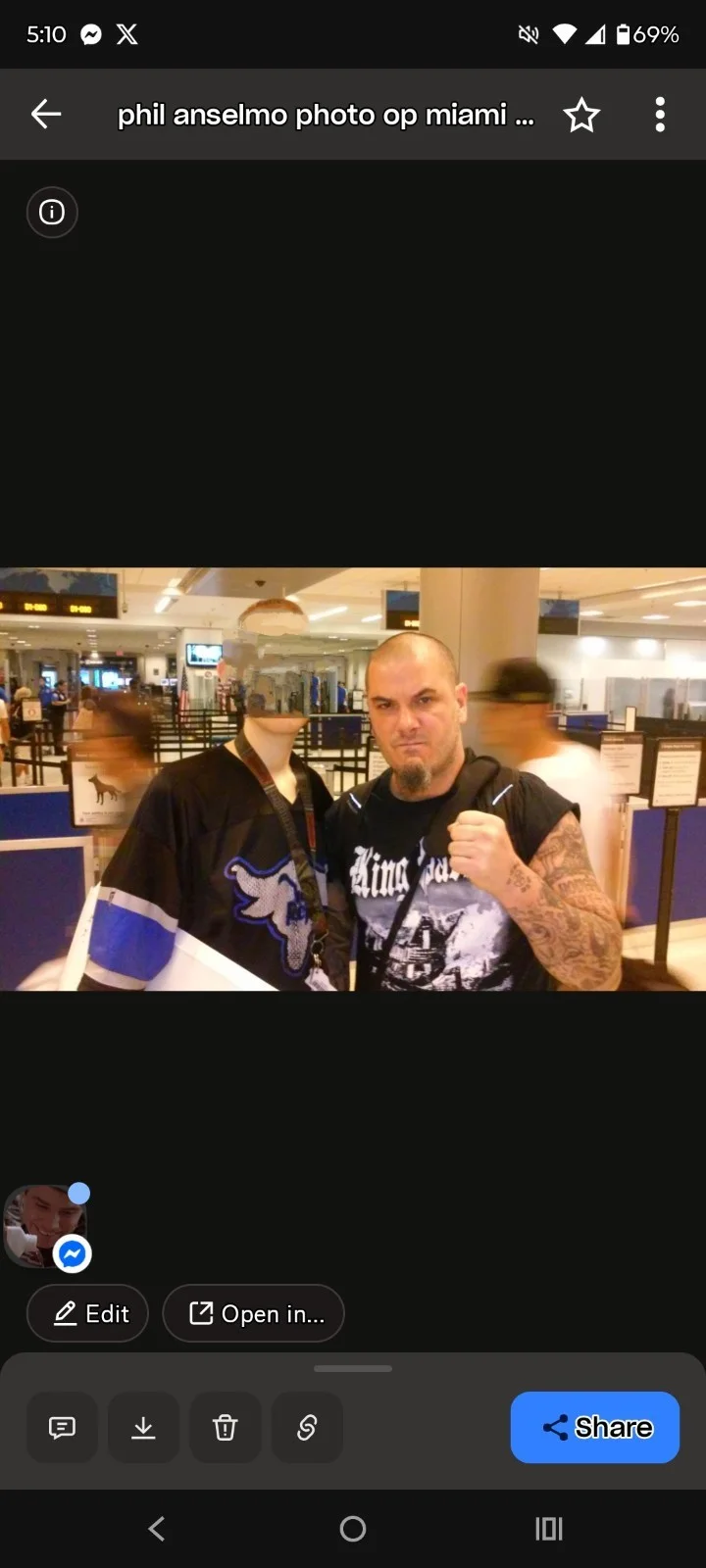 Phil Anselmo Signed Pantera 8x10 Down Superjoint Ritual Knife Photo, image 4