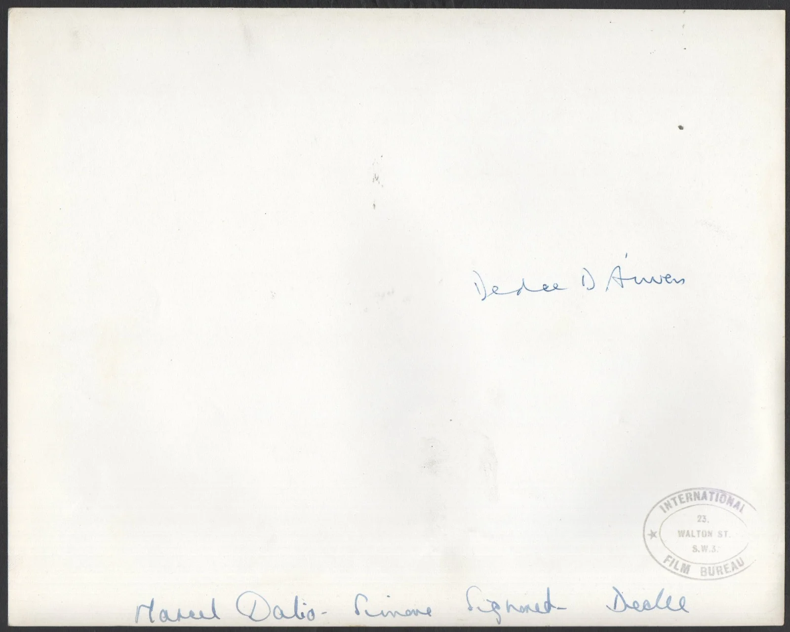 DEDEE D’ANVERS 1948 Simone Signoret, Marcel Dalio 10x8 STILL, image 2