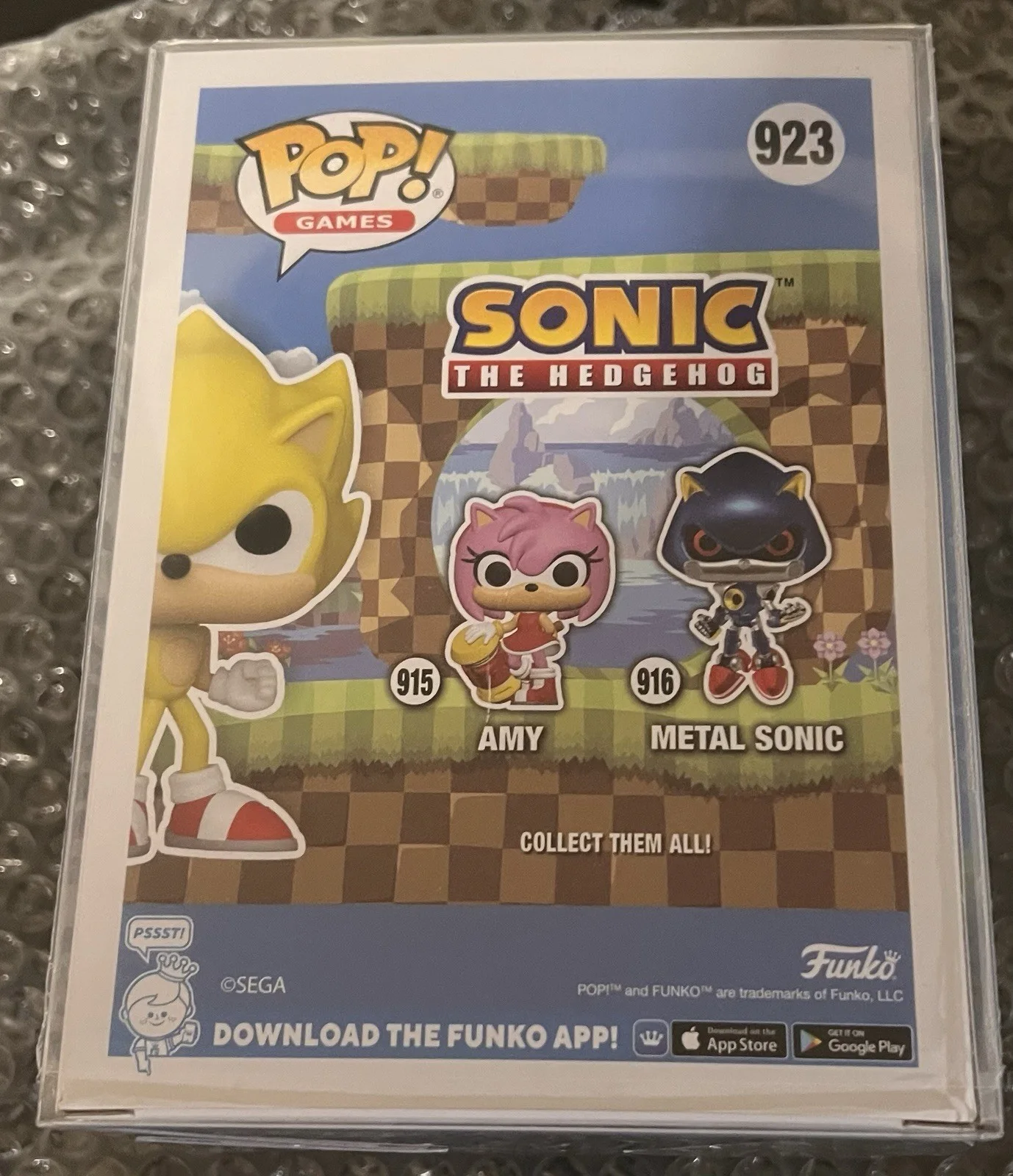 Super Sonic Autograph signed by Pete Capella Voice Of Silver Hedgehog Funko 923, изображение 3