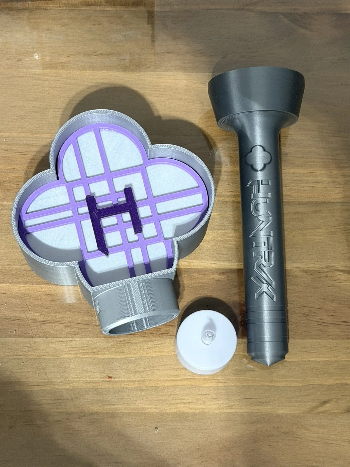 Huntrix Light Stick KPop Demon Hunters Inspired Fan Art inc battery tea light, image 3