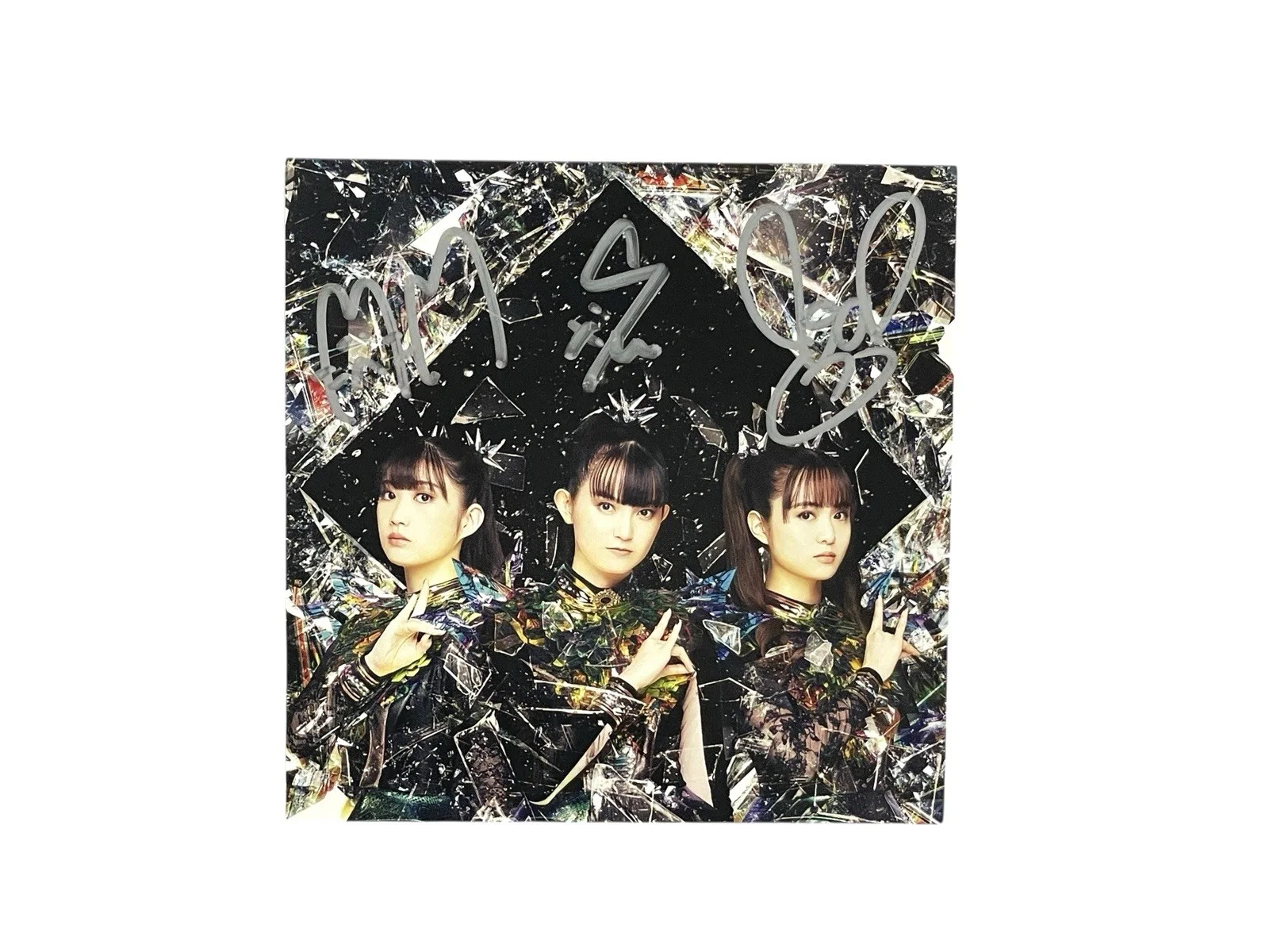 BABYMETAL Japanese Band Signed 5x5 Photo Card ACOA SU-METAL MOAMETAL MOMOMETAL, изображение 2