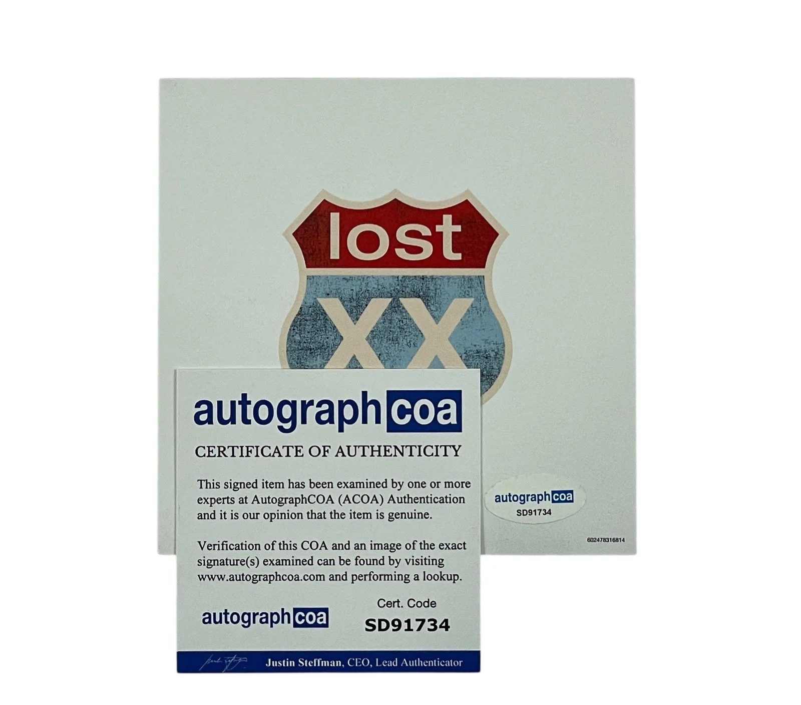 Machine Gun Kelly MGK Autographed Signed Promo Photo Card Lost Americana ACOA, изображение 2