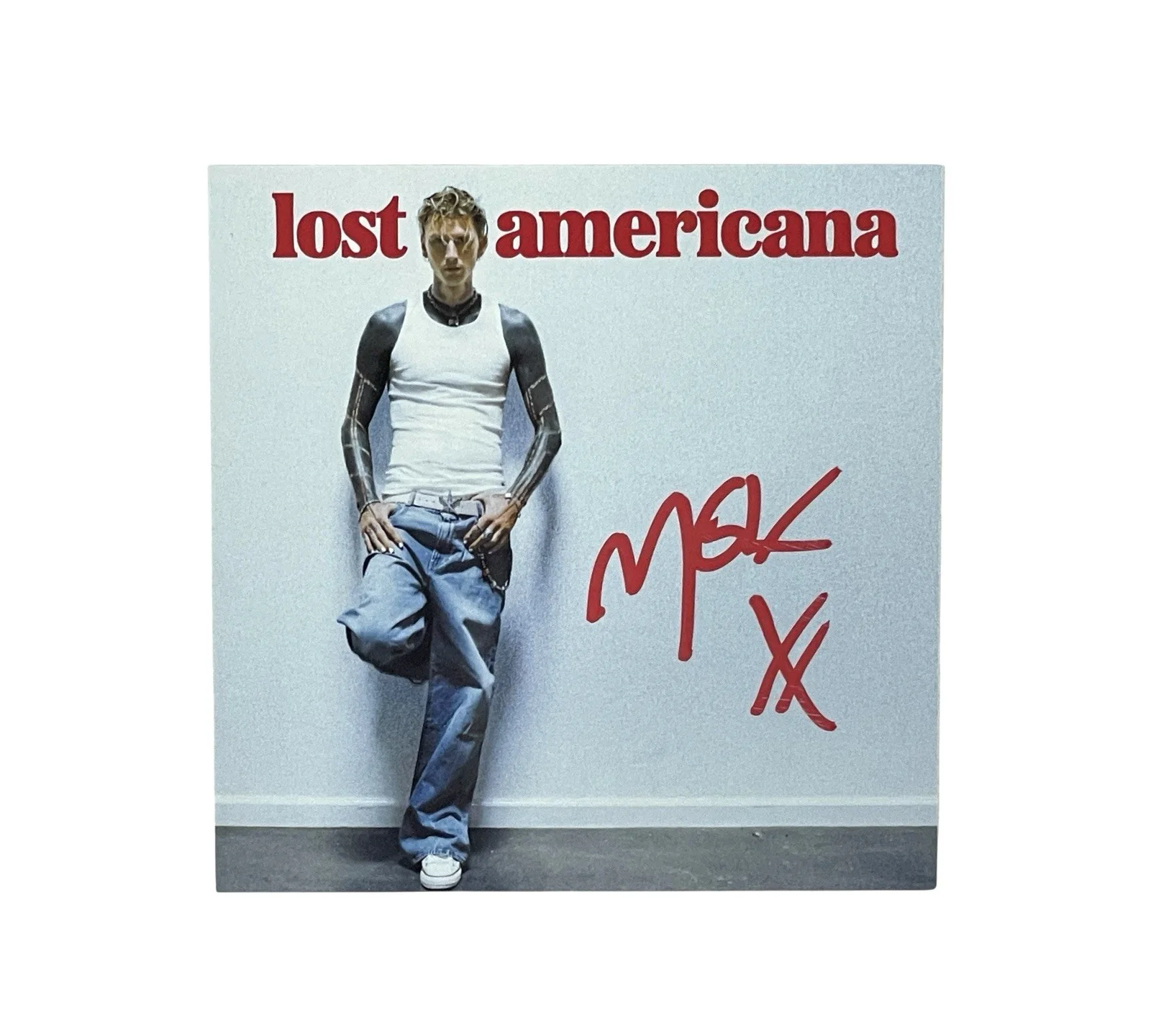 Machine Gun Kelly MGK Autographed Signed Promo Photo Card Lost Americana ACOA, изображение 3
