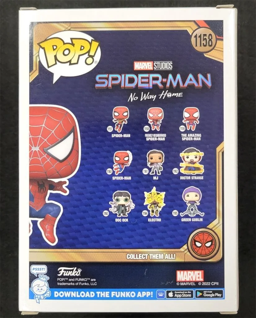 Tobey Maguire — Tobey Maguire signed Friendly Neighborhood Spider-Man Funko Pop 1158 Beckett BAS, изображение 4
