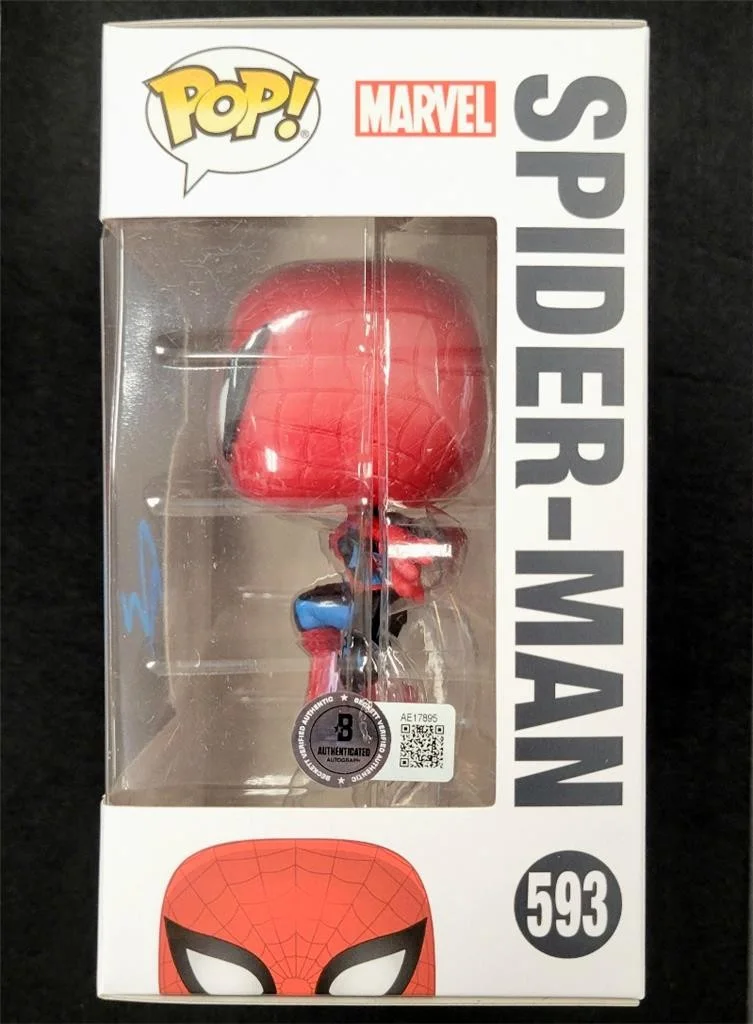 Tobey Maguire — Tobey Maguire signed Spider-Man Marvel 80 Years Funko Pop autograph Beckett BAS, изображение 3