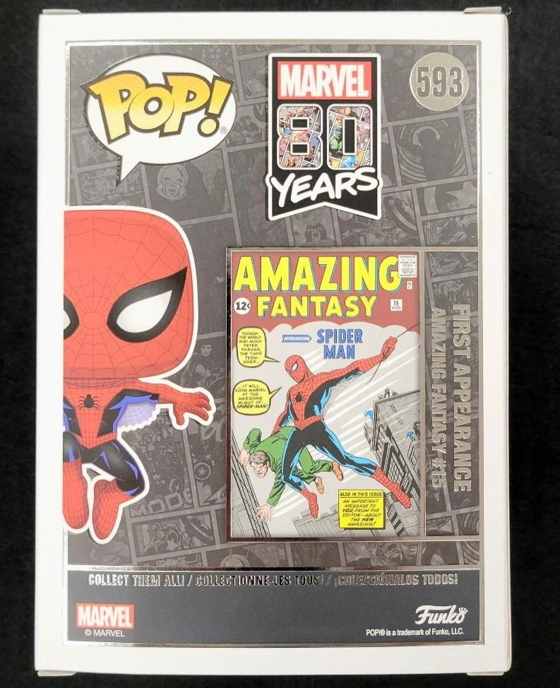 Tobey Maguire — Tobey Maguire signed Spider-Man Marvel 80 Years Funko Pop autograph Beckett BAS, изображение 4