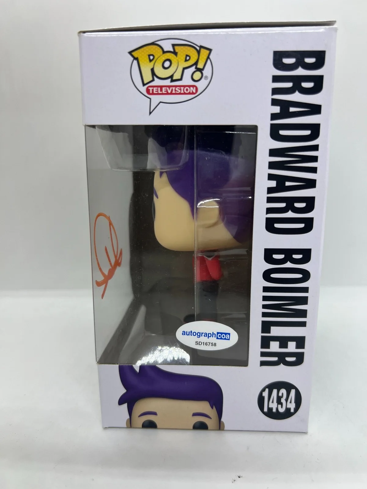 Jack Quaid Signed Bradward Boimler Funko Pop Star Wars Lower Decks #1434 ACOA, изображение 2