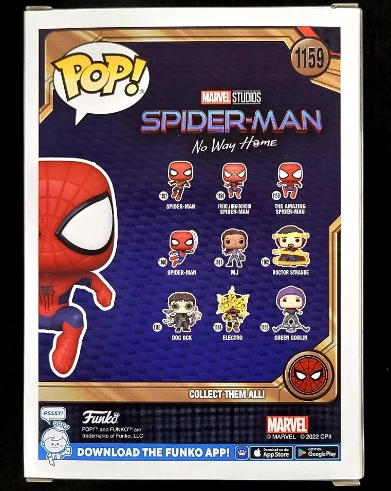 Tobey Maguire — Tobey Maguire signed Amazing Spider-Man Funko Pop 1159 blue auto ~ Beckett BAS, image 4