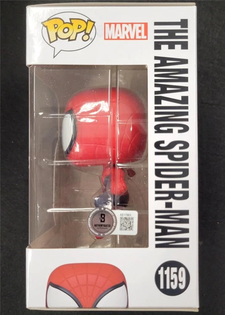Tobey Maguire — Tobey Maguire signed Amazing Spider-Man Funko Pop 1159 silver auto ~ Beckett BAS, image 3