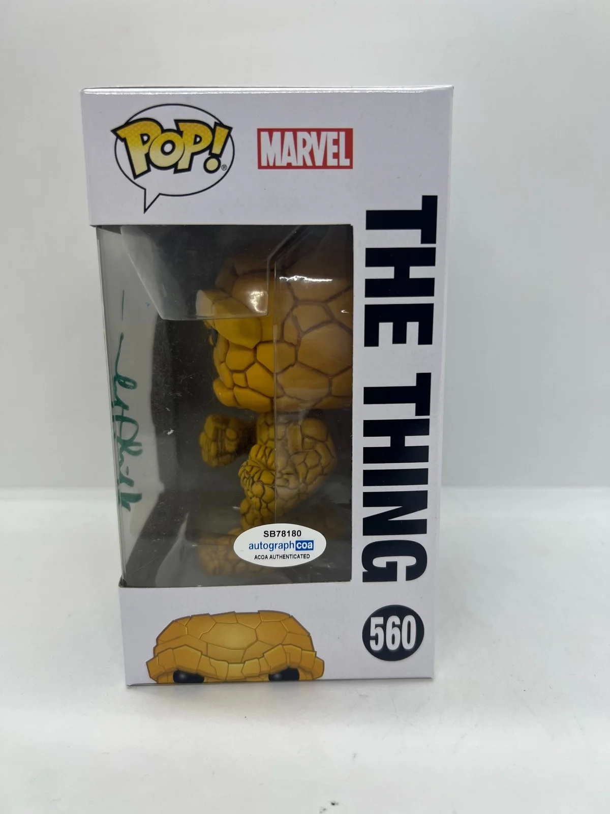 Michael Chiklis Signed The Thing Funko Pop Fantastic Four #560 ACOA, image 2