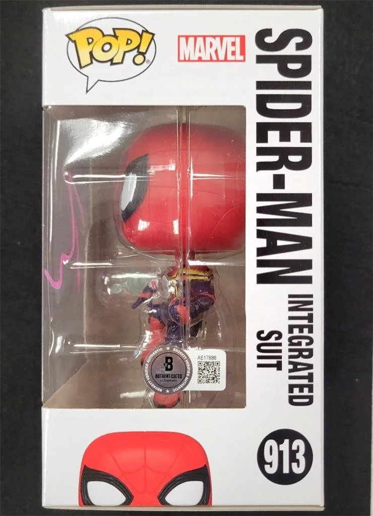 Tobey Maguire — Tobey Maguire signed Spider-Man Integrated Suit Funko Pop 913 ~ Beckett BAS, image 3