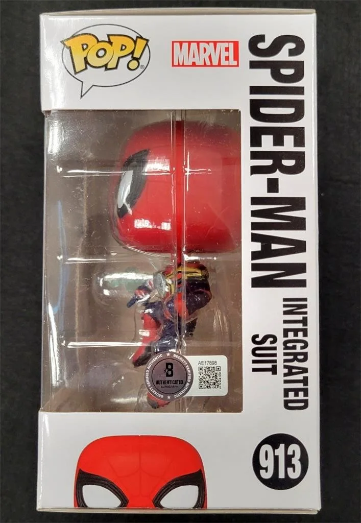 Tobey Maguire — Tobey Maguire signed Spider-Man Integrated Suit Funko Pop 913 ~ Beckett BAS, изображение 3