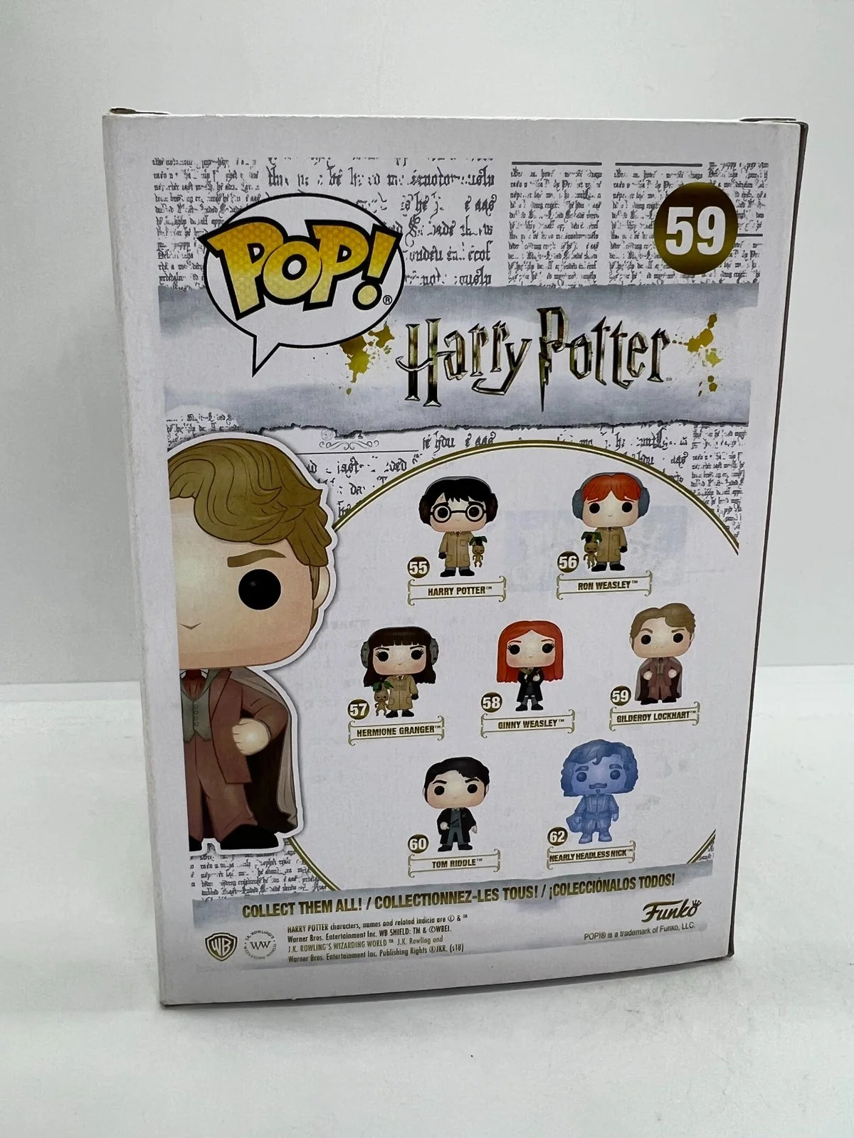 Kenneth Branagh Signed Gilderoy Lockhart Funko Pop Harry Potter #59 ACOA, image 3