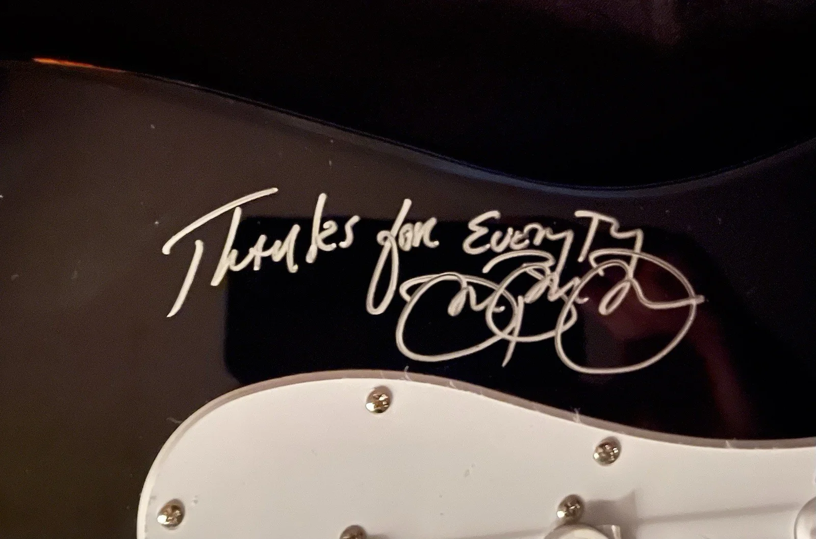 ￼Jon Bon Jovi Signed Guitar JSA Not Pick Guard ￼￼, image 2