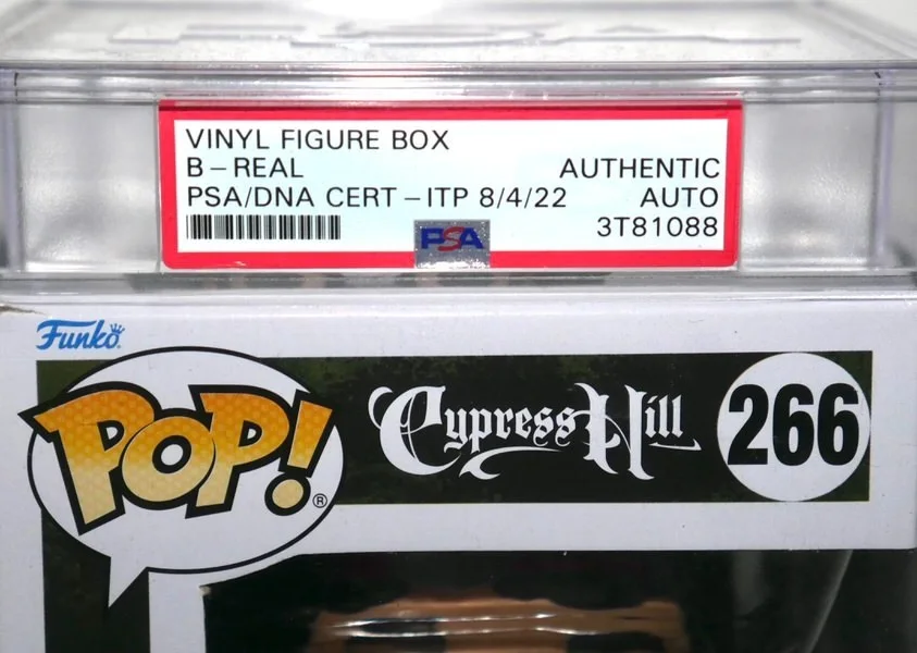 B-REAL SIGNED CYPRESS HILL DR GREENTHUMB PSA ENCAPSULATED FUNKO POP VINYL FIGURE, image 4
