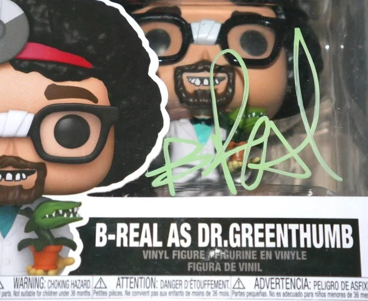 B-REAL SIGNED CYPRESS HILL DR GREENTHUMB PSA ENCAPSULATED FUNKO POP VINYL FIGURE, image 5