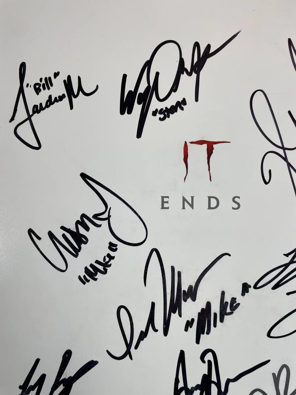 James Ransone — IT Chapter Two Cast Signed By 12 11x17 Movie Poster Chastain Ransone Beckett LOA, изображение 4