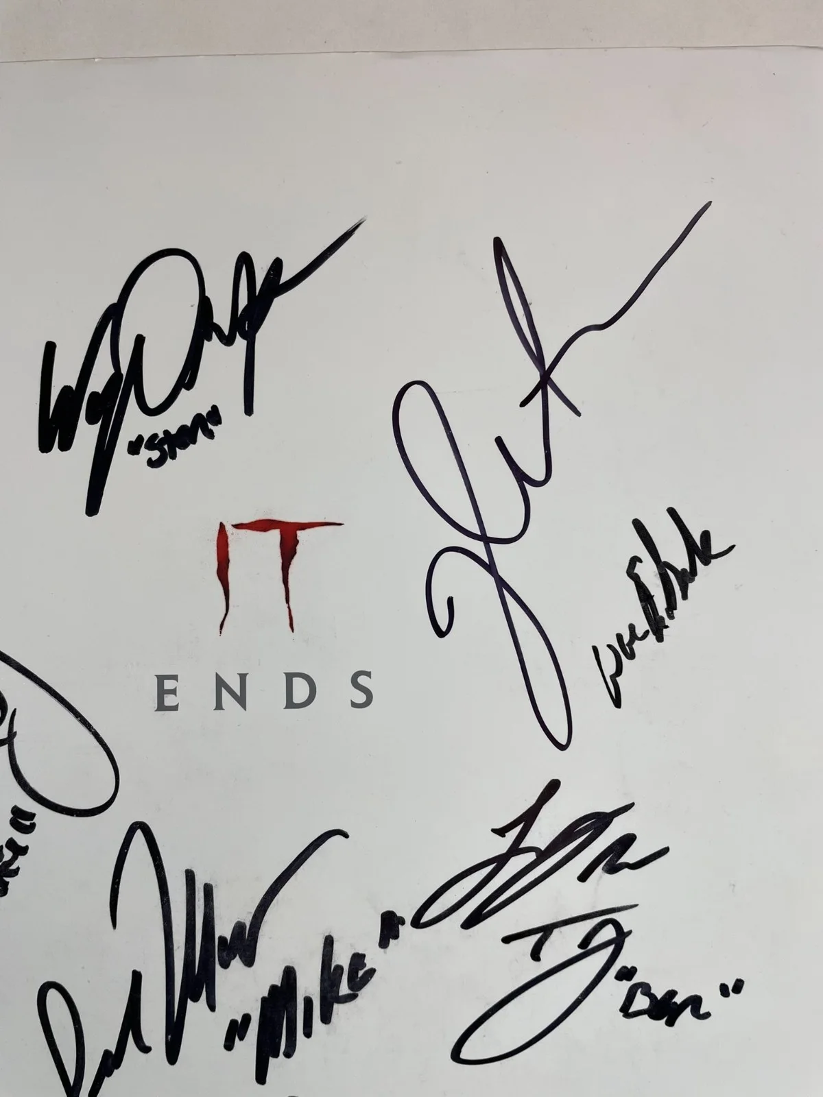 James Ransone — IT Chapter Two Cast Signed By 12 11x17 Movie Poster Chastain Ransone Beckett LOA, изображение 5