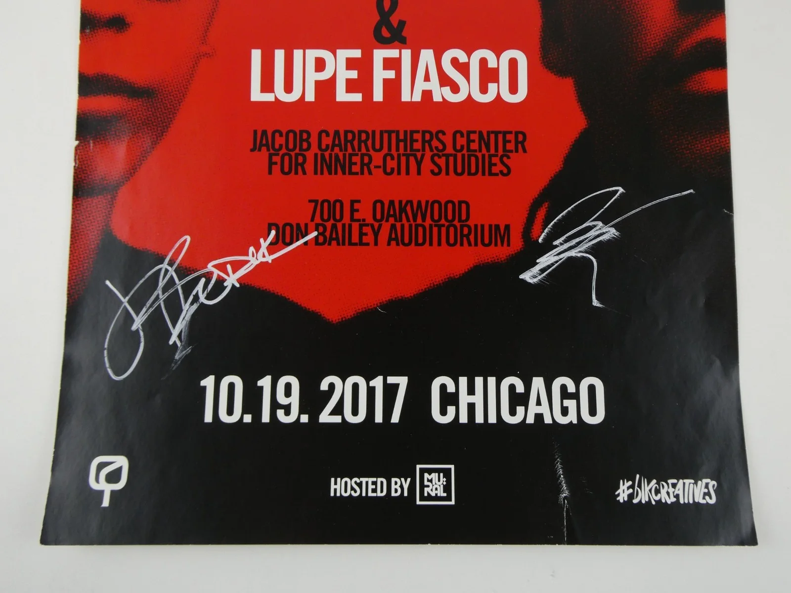 Lupe Fiasco — Jill Is Black & Lupe Fiasco Signed 12x18 Poster Miseducation Of Solution Debate, image 2