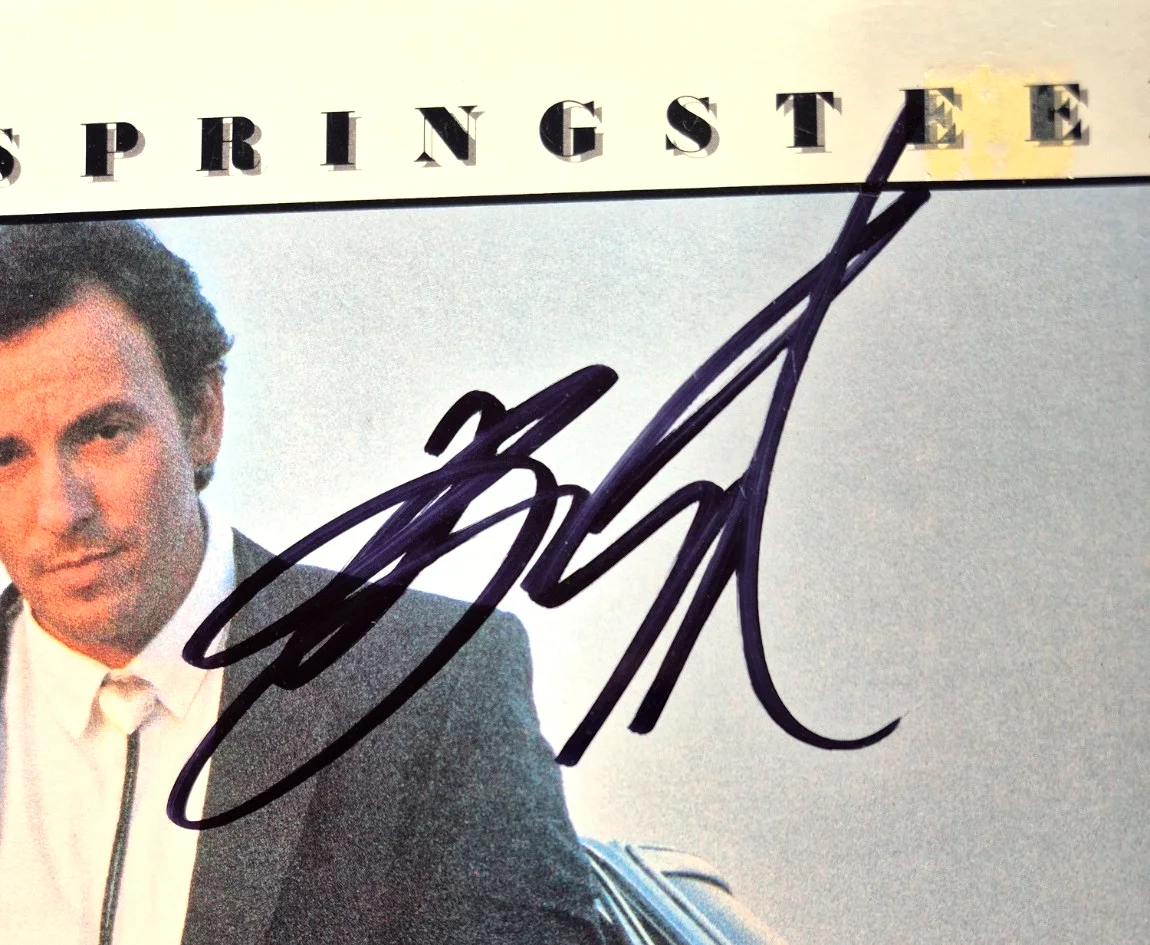 BRUCE SPRINGSTEEN SIGNED AUTOGRAPHED TUNNEL OF LOVE ALBUM COVER RARE JSA LOA, изображение 3