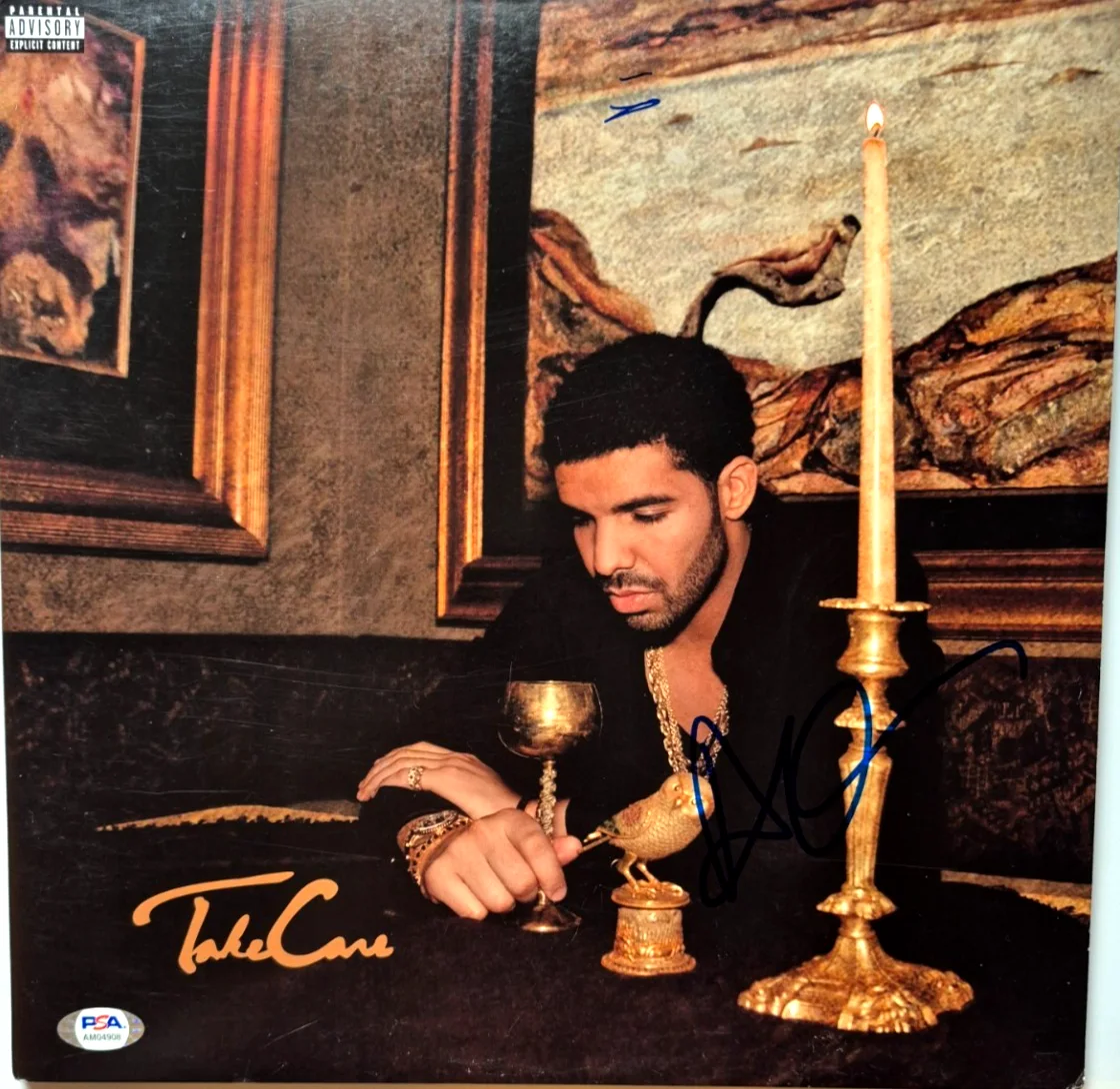 DRAKE SIGNED AUTOGRAPH TAKE CARE ALBUM AUBREY GRAHAM RARE PSA LOA AUTO GRADE 10, изображение 2