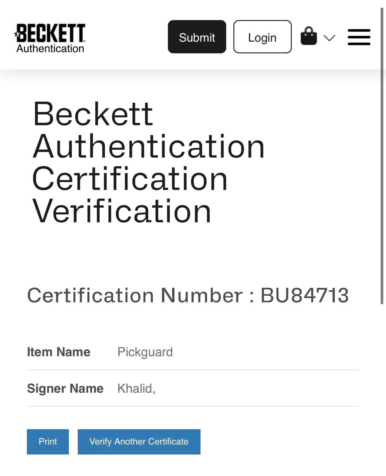 Khalid Autograph Signed Stratocaster Pickguard with Beckett COA, image 5