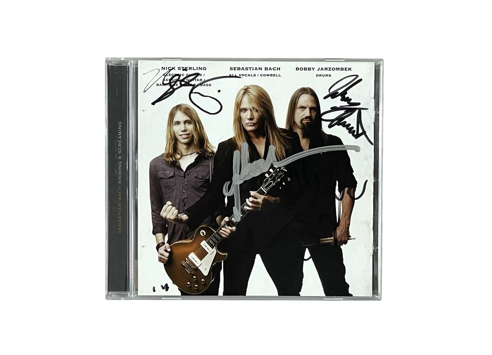 Sebastian Bach Band Signed Kicking & Screaming Out Of Print Solo CD Skid Row 🤘, изображение 3