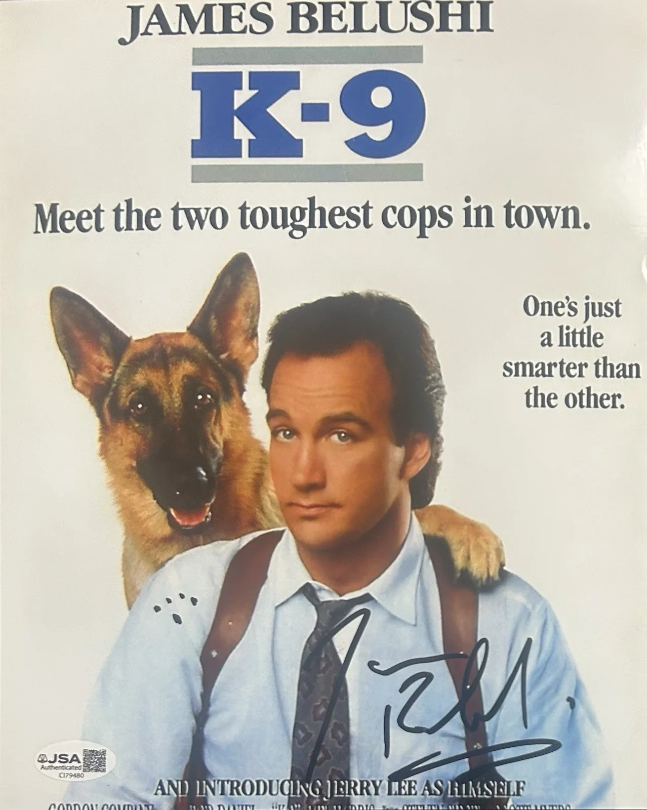 Jim Belushi — Jim “James” Belushi (K-9) Signed 8x10 Photo JSA COA CI79480
