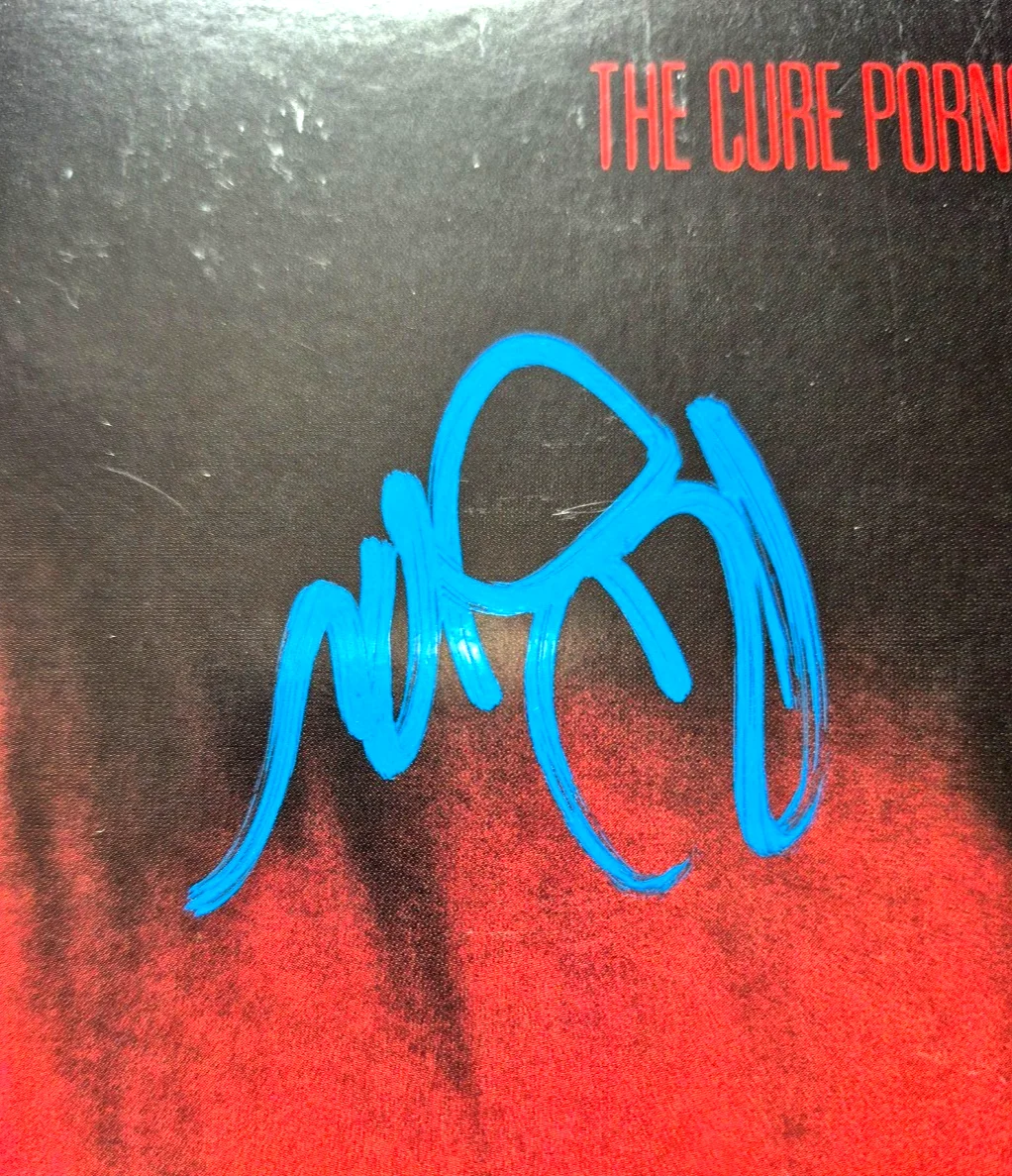 ROBERT SMITH SIGNED AUTOGRAPHED THE CURE PORNOGRAPHY ALBUM COVER RARE PSA COA, image 2
