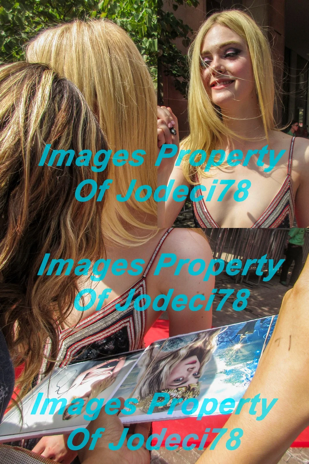Elle Fanning — Elle Fanning Signed MALEFICENT Princess Aurora 8x10 Photo EXACT Proof RACC COA B, image 5