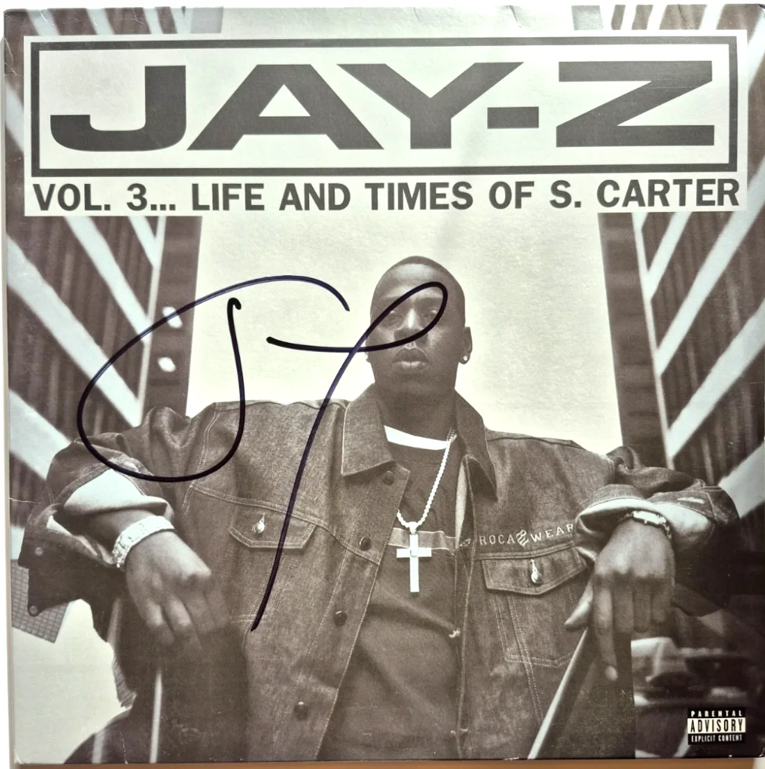 JAY-Z — JAY-Z SIGNED AUTOGRAPH LIFE AND TIMES OF SEAN CARTER VOL 3 ALBUM VINYL JSA COA, изображение 2