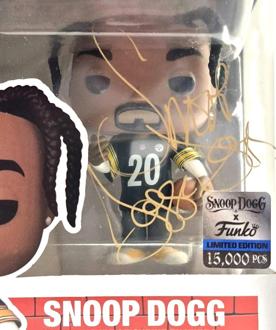 SNOOP DOGG SIGNED AUTOGRAPHED PITTSBURGH STEELERS LTD EDITION FUNKO POP PSA COA, изображение 2