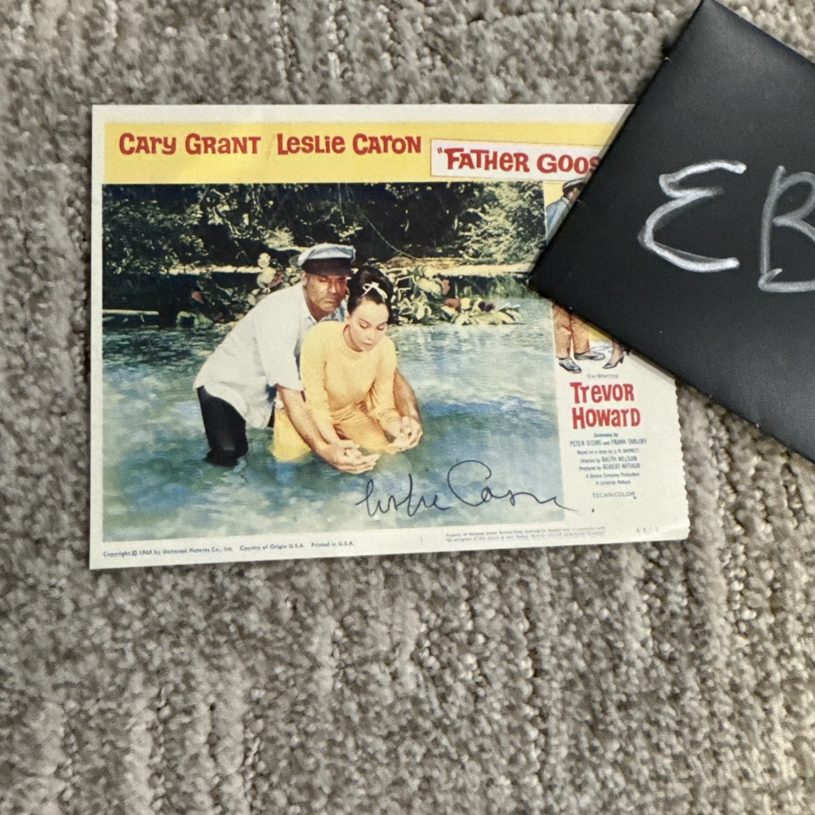 Leslie Caron Father Goose 4x6 Hand Signed Photo Card Autograph JSA, изображение 4