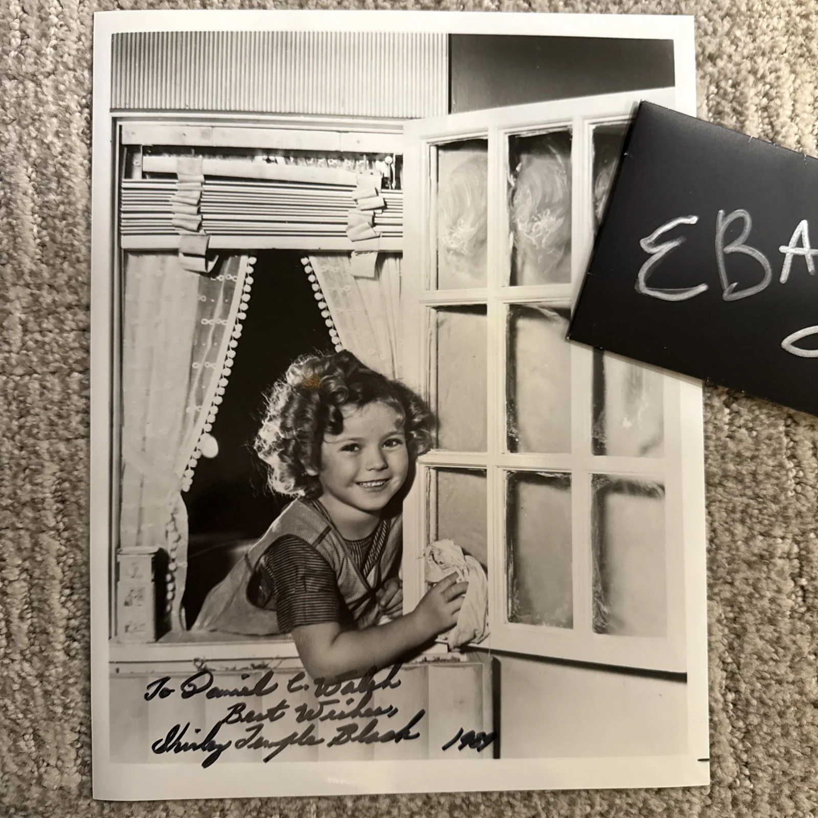 1989 Shirley Temple Bright Eyes 8x10 Hand Signed Photo Autograph JSA, изображение 2