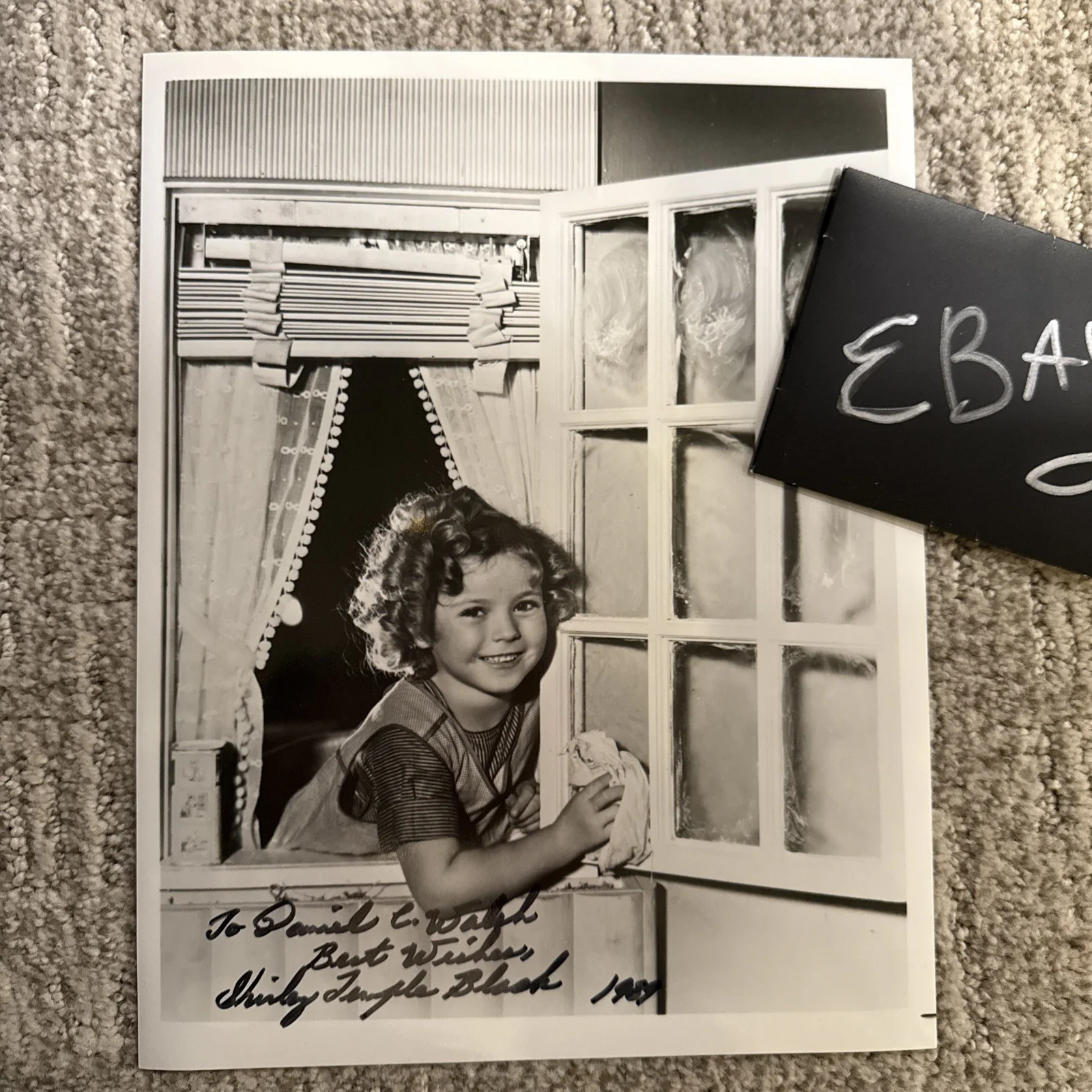 1989 Shirley Temple Bright Eyes 8x10 Hand Signed Photo Autograph JSA, изображение 3