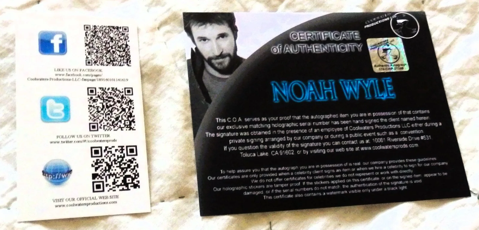 Noah Wyle Signed The Librarian Cast Photo: ER/The Pitt/Falling Skies/Enough COA, изображение 3