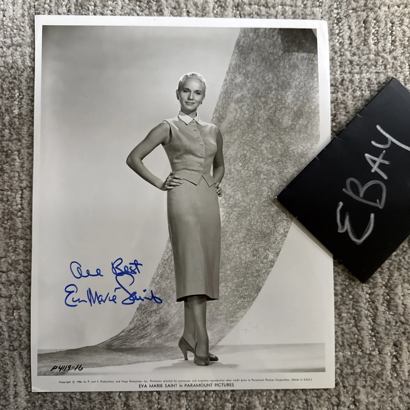Eva Marie Saint Stunning Paramount 8x10 Hand Signed Photo Autograph JSA, image 2