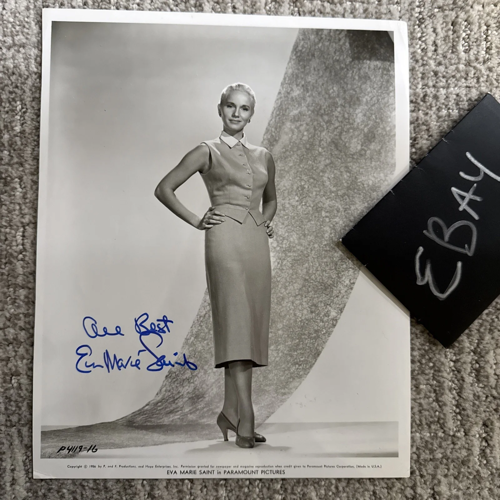 Eva Marie Saint Stunning Paramount 8x10 Hand Signed Photo Autograph JSA, image 3