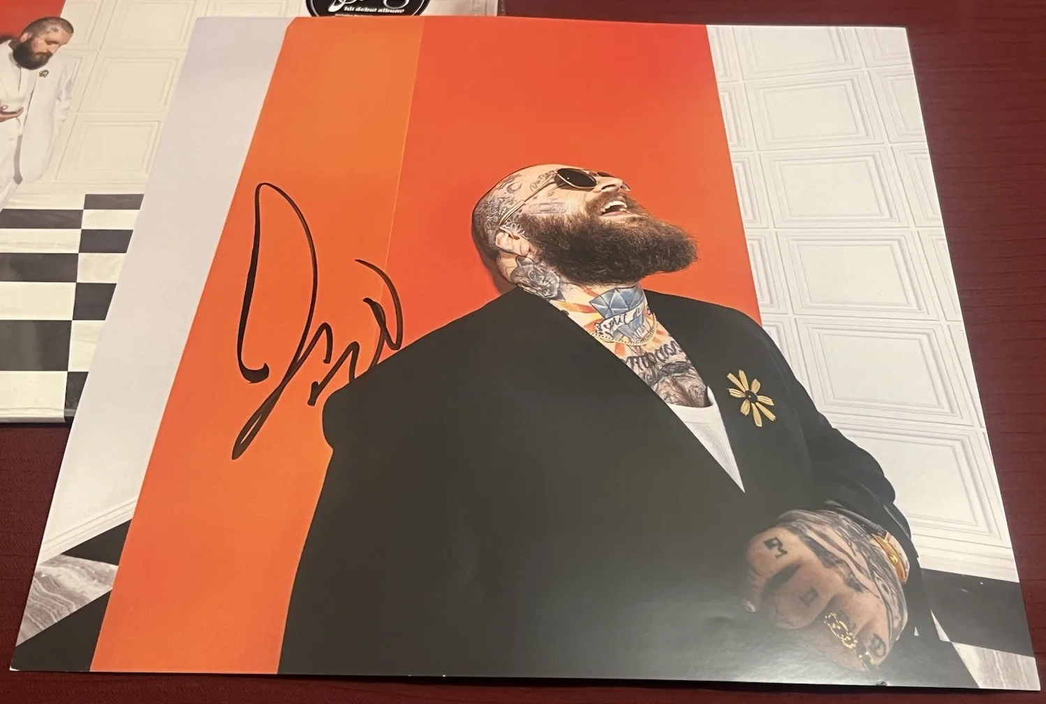 TEDDY SWIMS SIGNED SINCE I TRIED EVERYTHING BUT THERAPY ART CARD RECORD AUTO COA, изображение 2