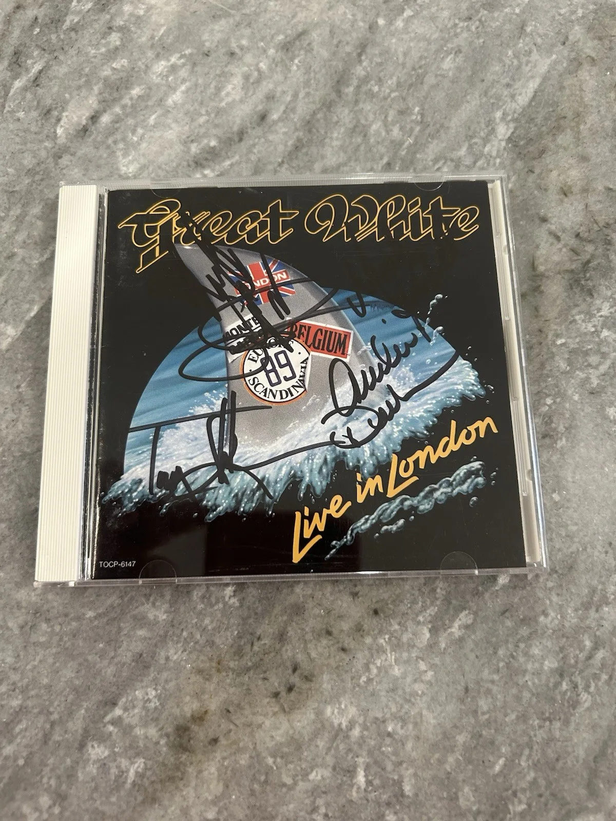 Great White- Live in London, autographed CD, By Entire Band, изображение 3